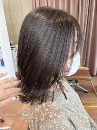 ミディアム カラー 杉村 未来のヘアスタイル