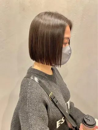 ショート LUVISM長岡 ボブ/三浦めい🌟のヘアスタイル