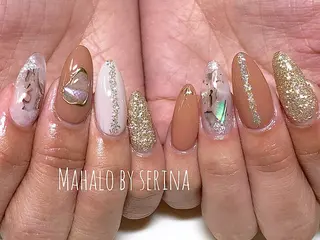 セミロング カラー ネイル SUNNY BAE. SERINAのネイルデザイン