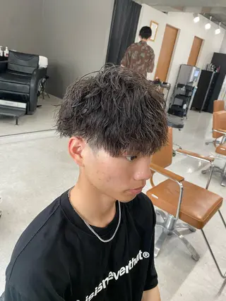 ショート パーマ メンズ メンズ特化/パーマ /フェード/洋輔のヘアスタイル