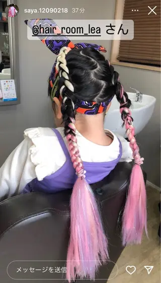 ヘアアレンジ Hair room Leaのヘアスタイル