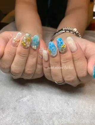 ネイル ﾈｲﾙﾙｰﾑﾘｯｶ 𝐦𝐚𝐲𝐮のネイルデザイン