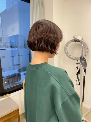 ショート カラー パーマ pole所属・【pole】 minaのヘアスタイル