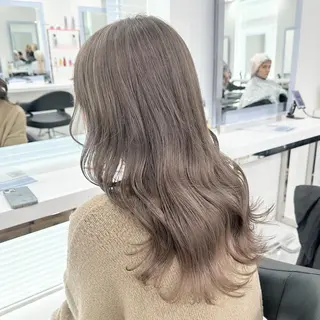 セミロング EARTH日吉店所属・🌼リナ🌼赤み消し オリーブ/ブラウンのヘアスタイル