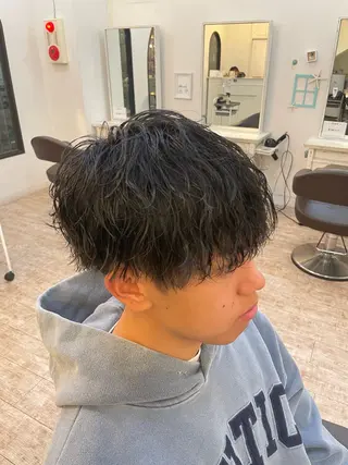 ミディアム メンズ 💚レディースカット 自由が丘いおり💚のヘアスタイル