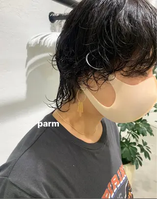 ミディアム カラー 顔周りレイヤー 🎀マリノのヘアスタイル