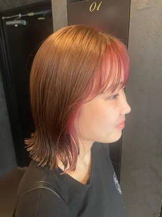 ショート カラー 💞暖色カラー 💞risaのヘアスタイル