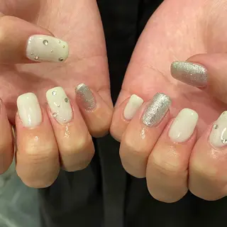 ネイル unwind ┊︎冬っぽネイル🧸のネイルデザイン