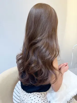 ロング カラー 透明感カラー🤎 中川智帆のヘアスタイル