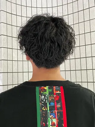 パーマ メンズ 髙田 聖弥のヘアスタイル