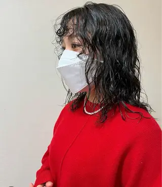 ミディアム スタジオノル パーマ🌀あやなのヘアスタイル