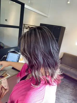 セミロング 竹田 千紘のヘアスタイル