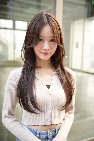 ロング soigne 表参道【ソワネ】所属・艶髪🩰透明感カラー 🫧あやみのヘアスタイル