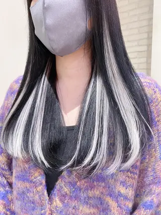 セミロング 横浜🍒カット エクステ/RIEのヘアスタイル