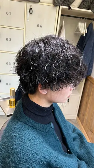 ショート パーマ メンズ ノグチ ナツコのヘアスタイル