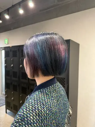 カラー ルシ🌈/ハイトーン /デザインカラーのヘアスタイル