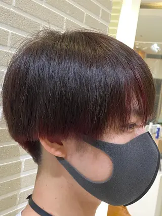 カラー メンズ 赤本悠斗波巻きパーマ メンズパーマのヘアスタイル