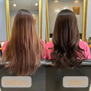 ロング カラー 渡辺俊介 暗髪カラー /美髪矯正/髪質改善のヘアスタイル