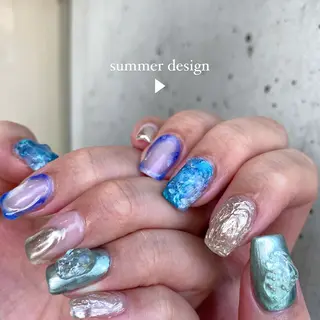 ネイル 草加ニュアンスネイル 🌚hersのネイルデザイン