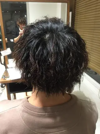 カラー パーマ ヘアアレンジ メンズ メンズパーマの巨匠 鈴木純のヘアスタイル