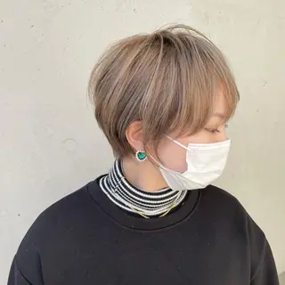 ショート AUBE HAIR sereine　オーブヘアー　セレーヌ所属・💐くびれヘア/艶髪 山根　禎章のヘアスタイル
