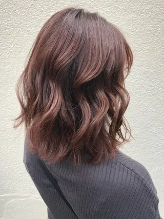 ミディアム カラー レイヤーカット BLend 渋谷のヘアスタイル