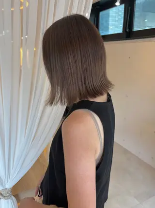 ミディアム カラー ヘアアレンジ MISAKI🤍 似合わせ透明感カラーのヘアスタイル