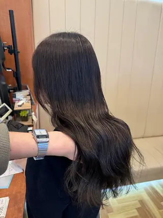 セミロング _WHITE難波店[アンダーバーホワイト]所属・艶カラー/髪質改善 /韓国風/中村嘉秀のヘアスタイル