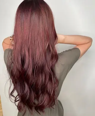 ロング カラー amon H&D 古船場店 髪質改善美容室所属・小倉/メンズ/ パーマ/下田亮斗のヘアスタイル