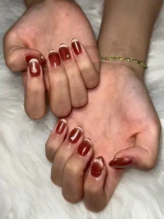 ネイル Momoka 🍑🎀のネイルデザイン