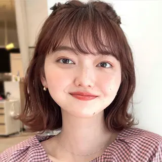 カラー ヘアアレンジ OAK 学芸大学所属・秋葉萌　透明感カラー /レイヤー/ボブ♡のヘアスタイル