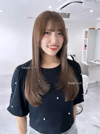 ロング カラー TaNa. EMINA💖のヘアスタイル