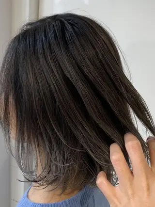 ロング カラー ヘアアレンジ ブリーチ&似合せボブ 田中寛十のヘアスタイル