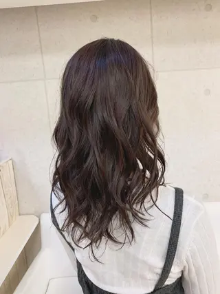 セミロング カラー お悩み解決✨ ASAMIのヘアスタイル