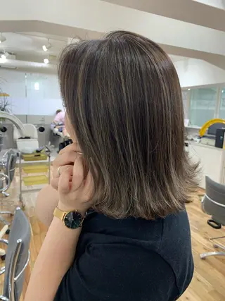 ミディアム カラー Reb_keiji 👑小倉圭司のヘアスタイル