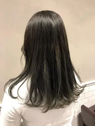 ロング カラー cie所属・ボブ/ミニボブ 透明感カラーkadoのヘアスタイル