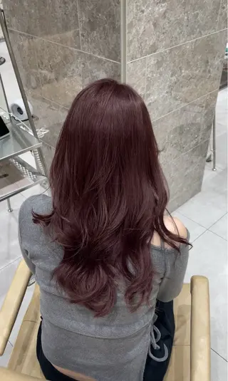 ロング 王道センターパート/ 透明感カラー/ハヤトのヘアスタイル