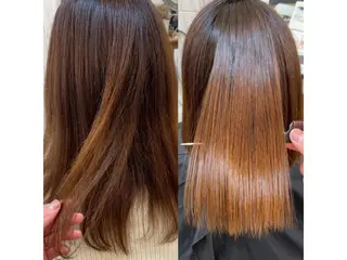 ミディアム パーマ 縮毛/レイヤー 韓国/橋口のヘアスタイル