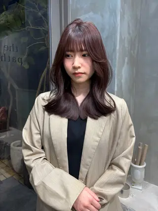 セミロング カラー the path shogo🌻のヘアスタイル