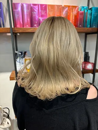 セミロング ゆうこ🍀髪質改善/ ストレート/艶カラーのヘアスタイル