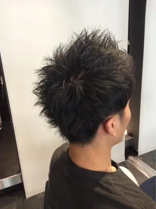 メンズ ボブスタイル/ 透明感カラー/八幡のヘアスタイル