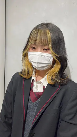 ミディアム カラー 髪質改善/縮毛矯正 レイヤー/松川匠のヘアスタイル