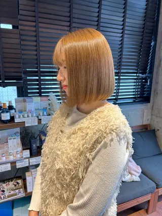 ミディアム カラー Nﾟ 秋田店【ナンバー】所属・nodoka /艶カラー🪽のヘアスタイル