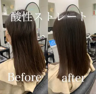 セミロング 【酸性ストレート】 宮下和明のヘアスタイル