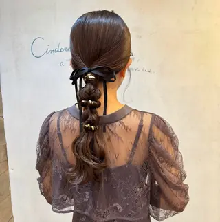 セミロング ヘアアレンジ hair room HARU所属・伊藤 栄子のヘアスタイル