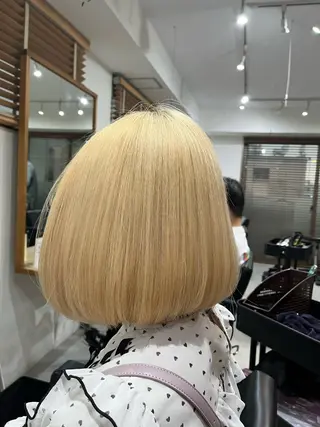 ミディアム カラー ✨🎨ブリーチなし 透明感カラー✨美友のヘアスタイル