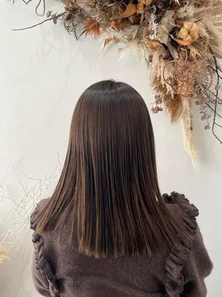 ロング カラー ヘアアレンジ ゴトウ  アヤ bisou hairのヘアスタイル