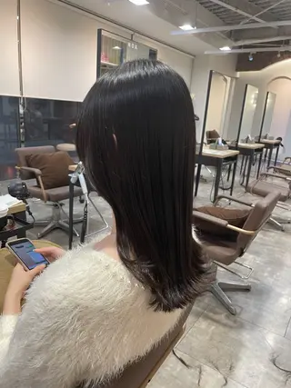 セミロング 髪質改善/レイヤー /ボブ/中村莞太朗のヘアスタイル