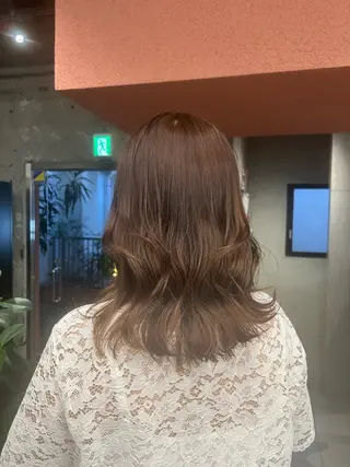 セミロング カラー 💜無料モデル募集 ‪𓂃🫧Miyuのヘアスタイル
