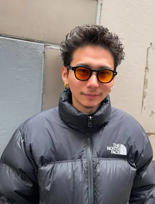 ショート パーマ メンズ amie高崎所属・高崎メンズパーマ 髪質改善TAKEのヘアスタイル